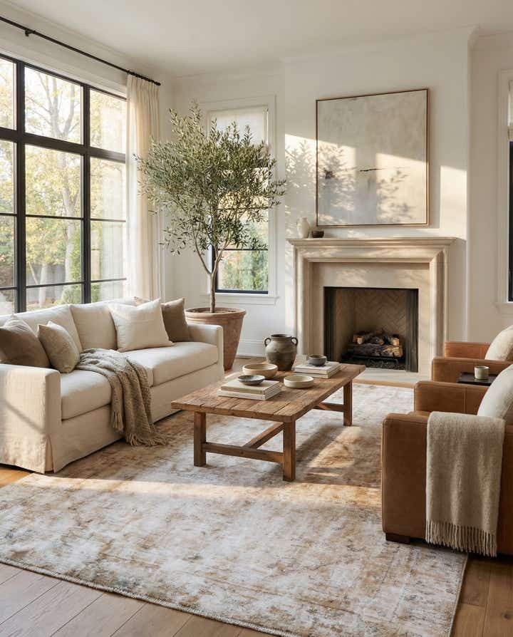 5' 7 x 8' 8 Hand Knotted Ultra Vintage Persian Wool Rug