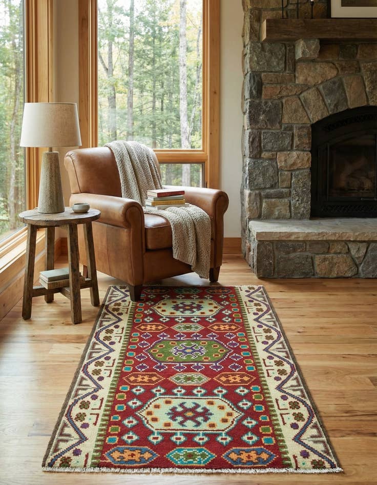 Detail image of 2' 6 x 4' 1  Hand Knotted Balouch Rug