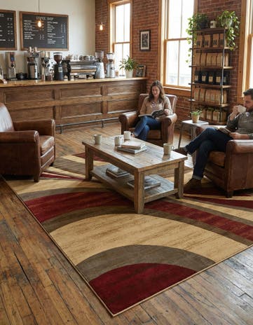 Beige Cafe Rug