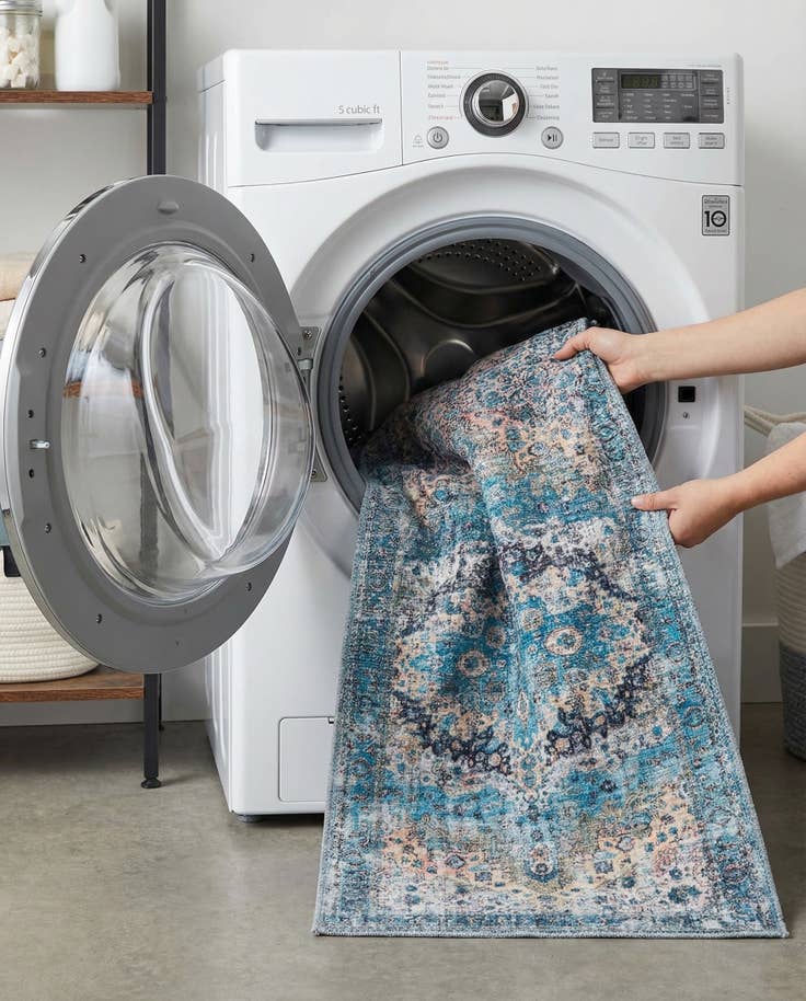 Detail image of 2' x 6' Washable Mangata Runner Rug