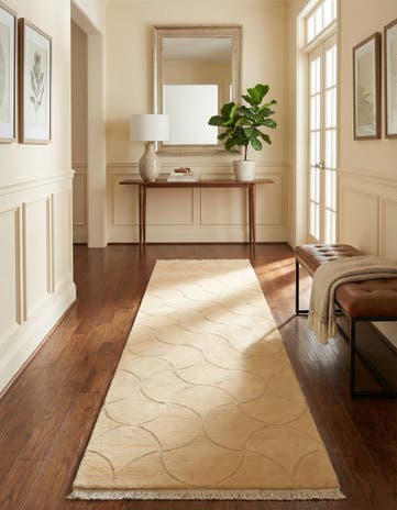 3' 6 x 13' 7 Hand Knotted Darya Wool Runner Rug