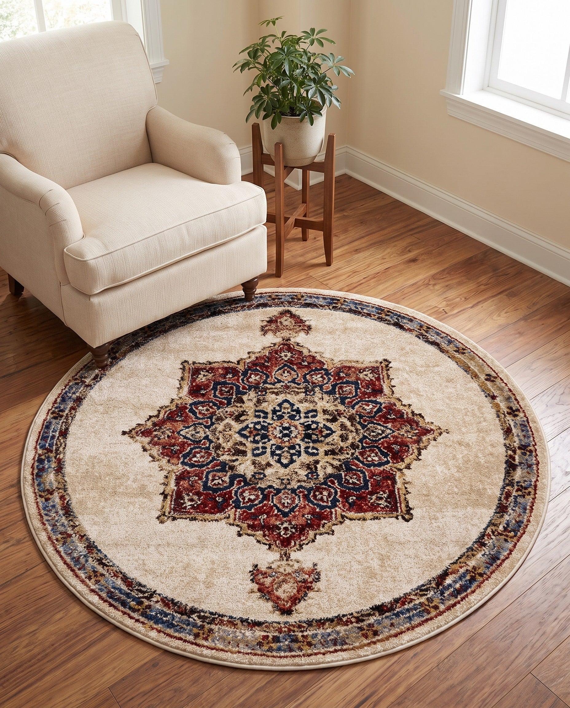 4' x 4' Eden Round Rug