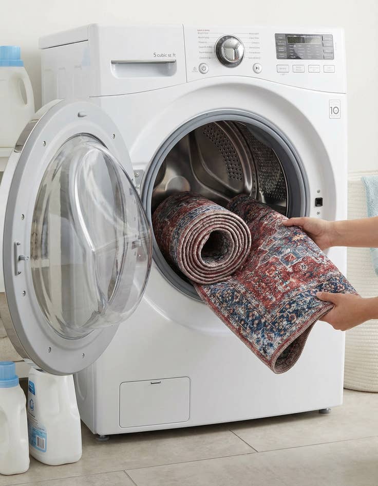 Detail image of 2' x 8'  Washable Yara Runner Rug