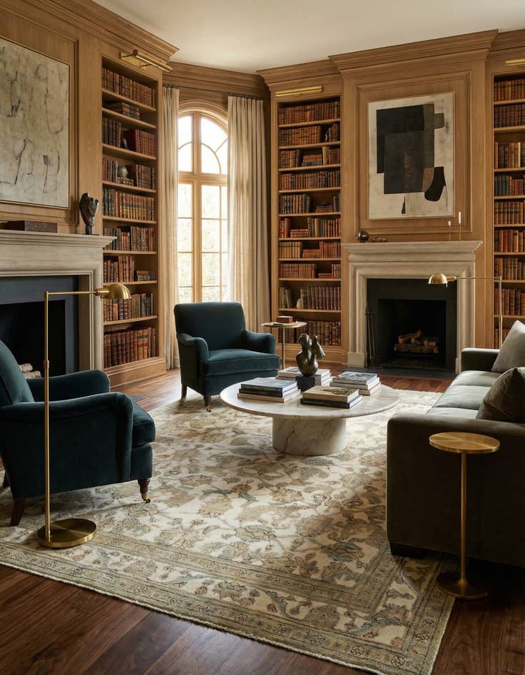 Detail image of 8' 3 x 11'  Hand Knotted Vintage Royal Persian Wool Rug