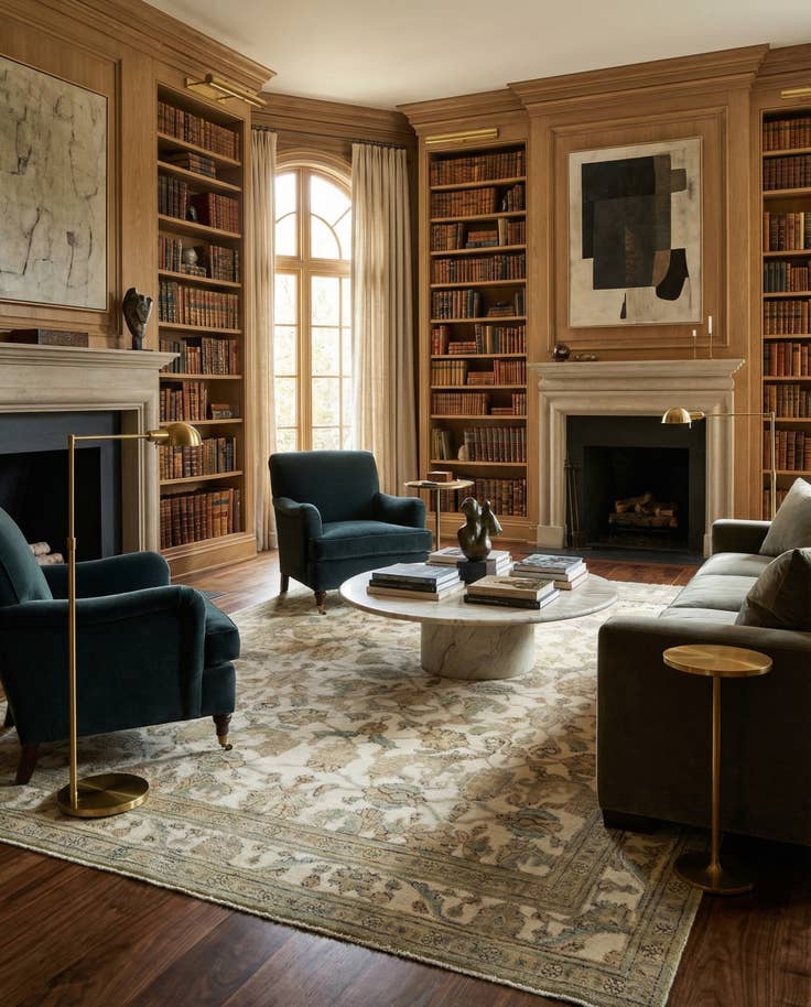 Detail image of 8' 3 x 11' Hand Knotted Vintage Royal Persian Wool Rug