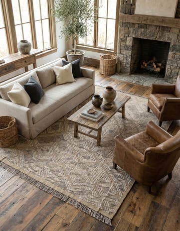 7' 9 x 10' 8 Hand Knotted Darya Wool Rug