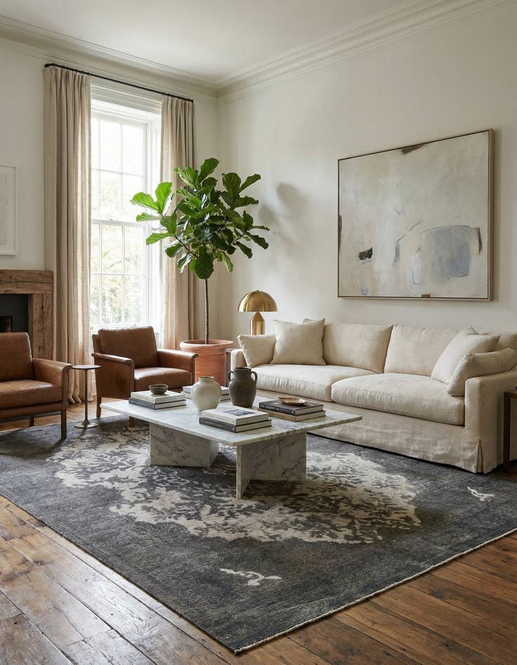 Detail image of 9' 4 x 12' 8  Hand Knotted Ultra Vintage Persian Wool Rug