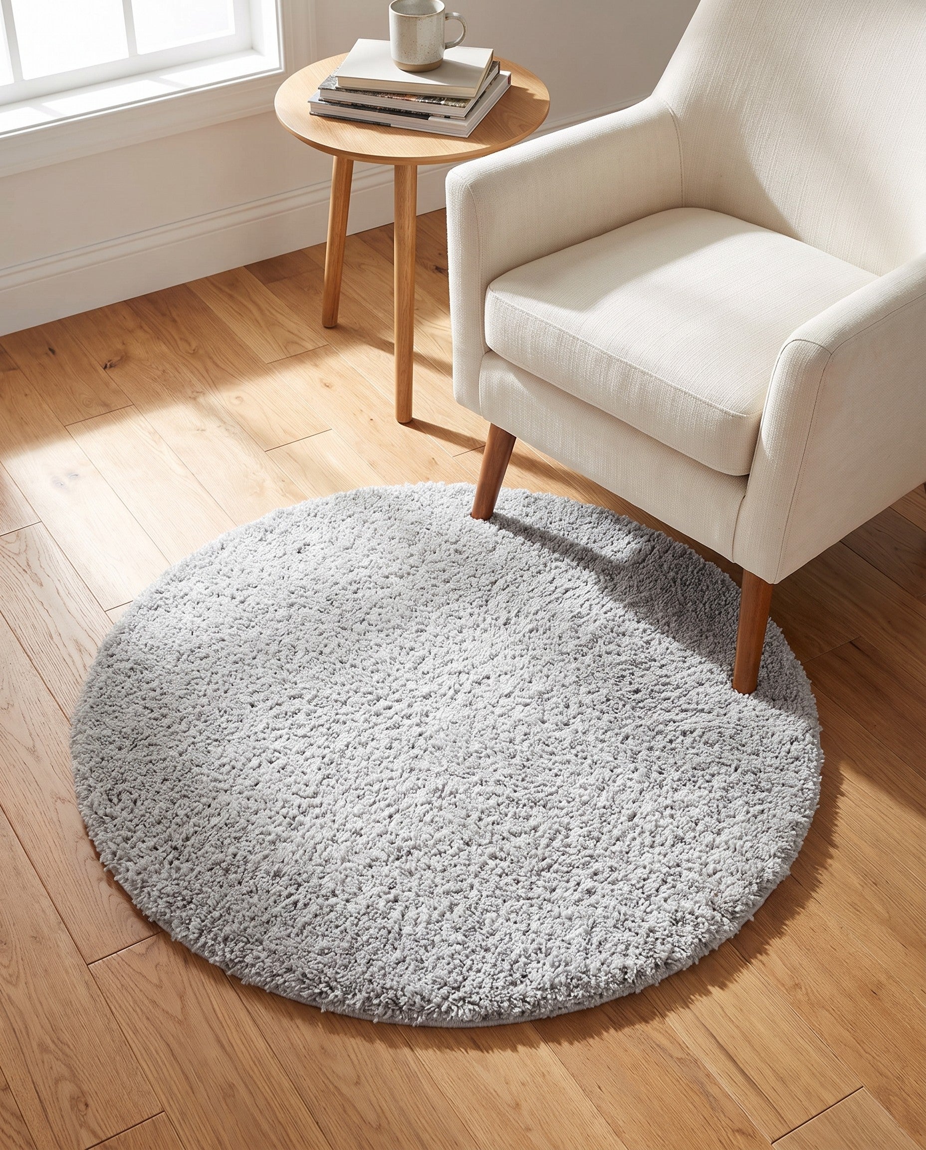 3' x 3' Zermatt Shag Round Rug
