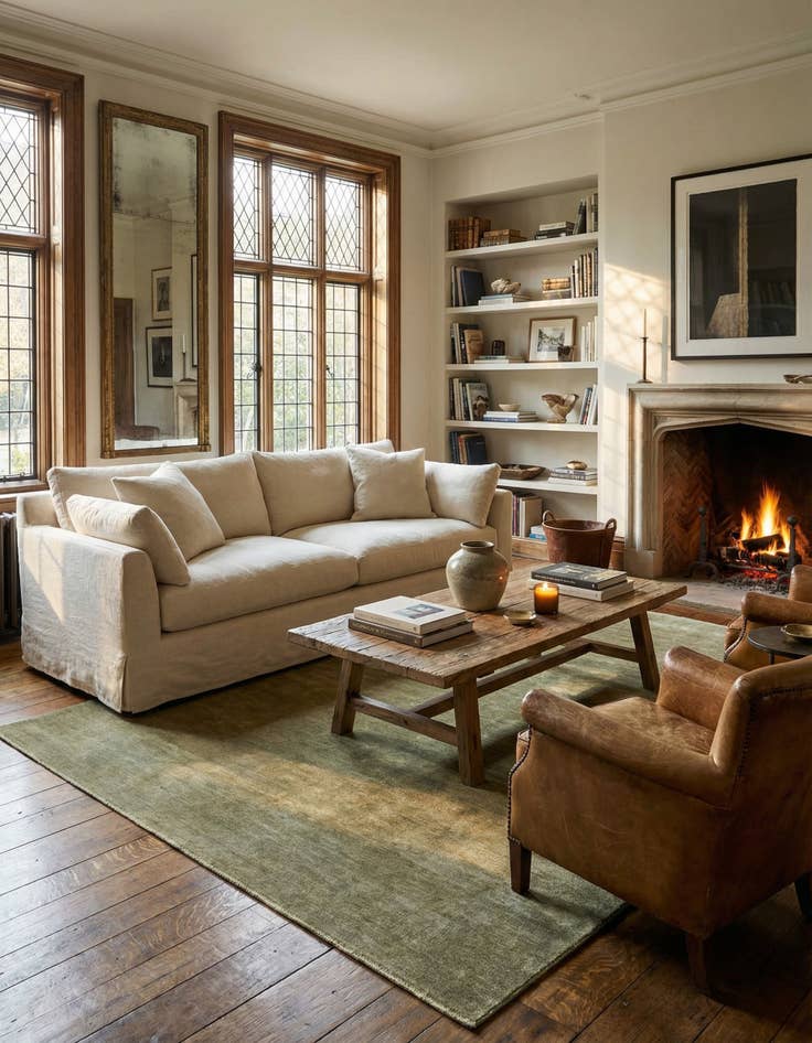 Detail image of 6' 3 x 8' 5  Hand Knotted Over-Dyed Ziegler Rug