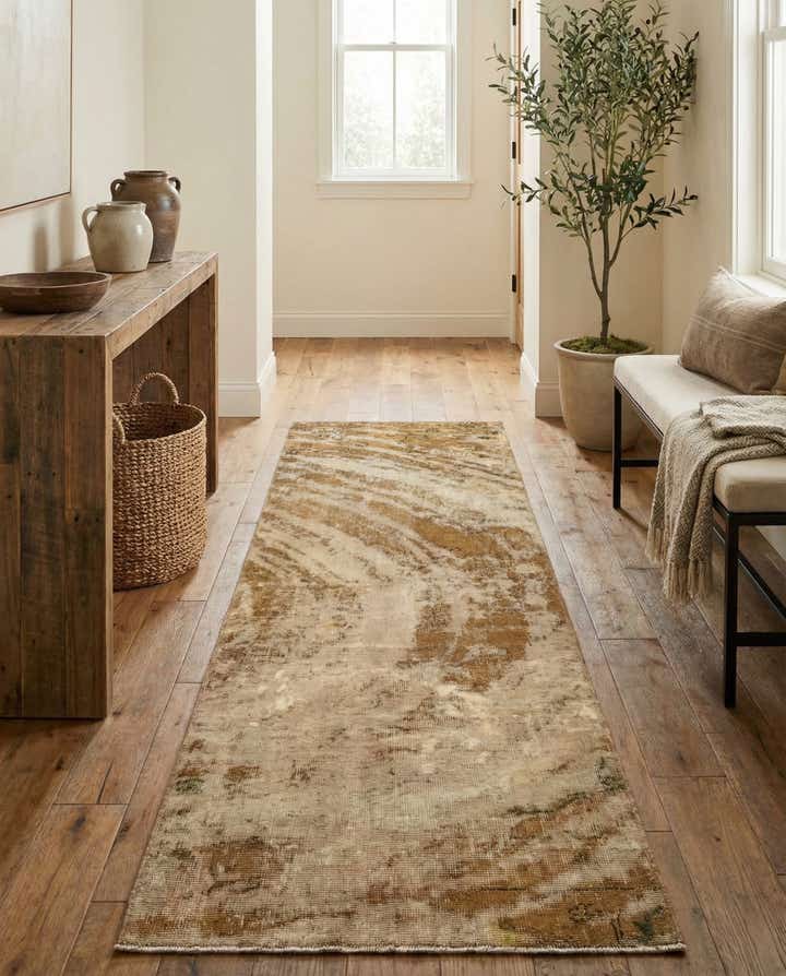 2' 7 x 8' 10 Hand Knotted Ultra Vintage Persian Wool Runner Rug