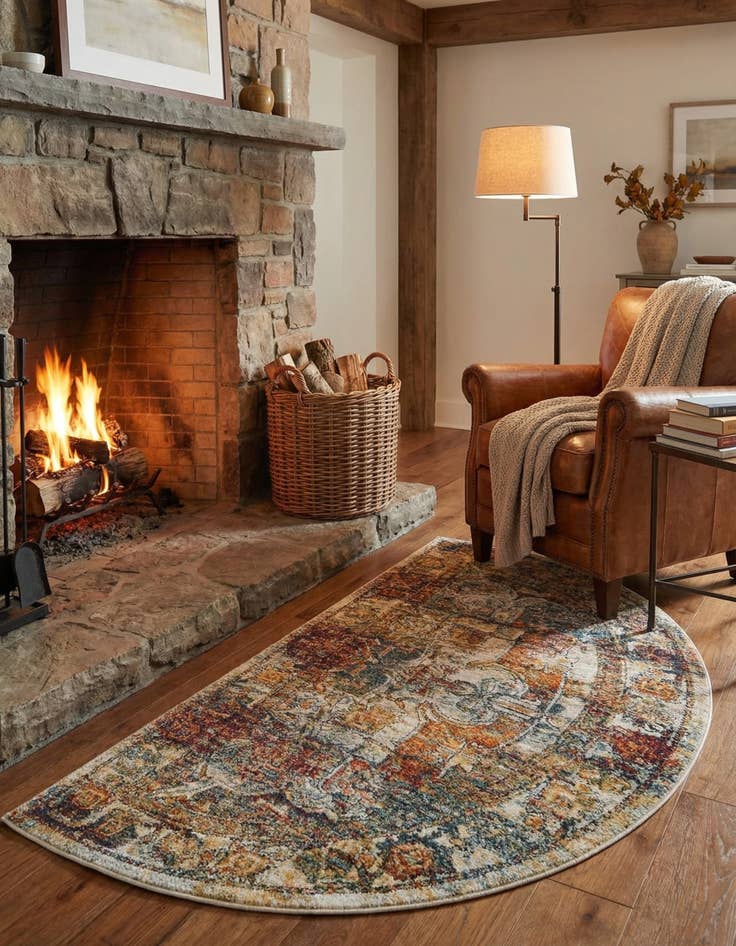 Detail image of 3' x 6' Isabella Hearth Rug