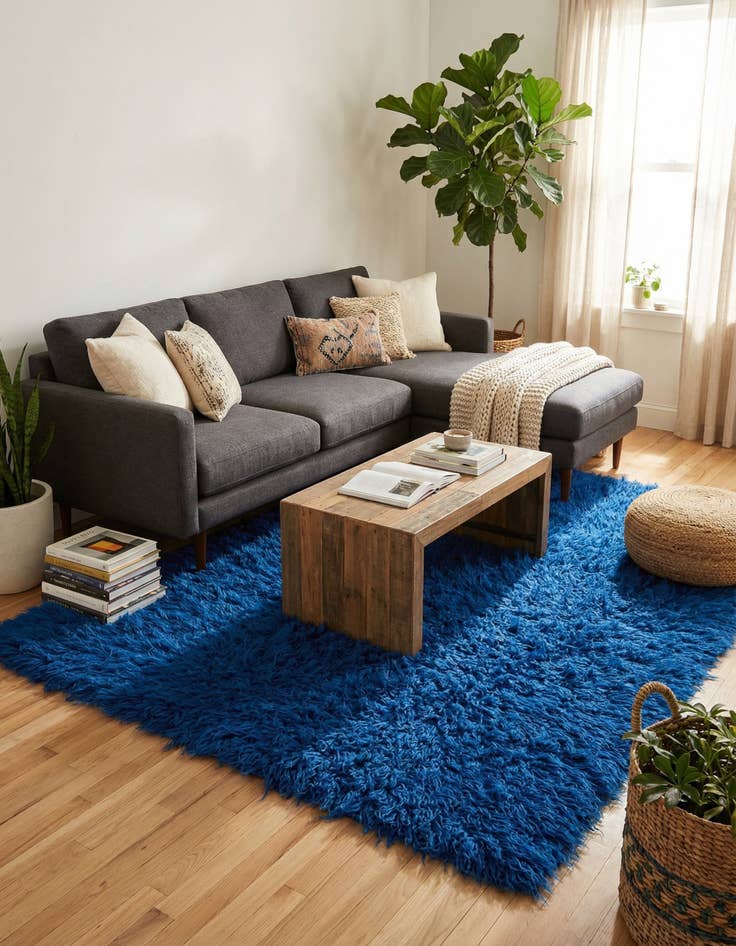 Detail image of 2' 9 x 5' 4  Hand Knotted Moroccan Wool Rug