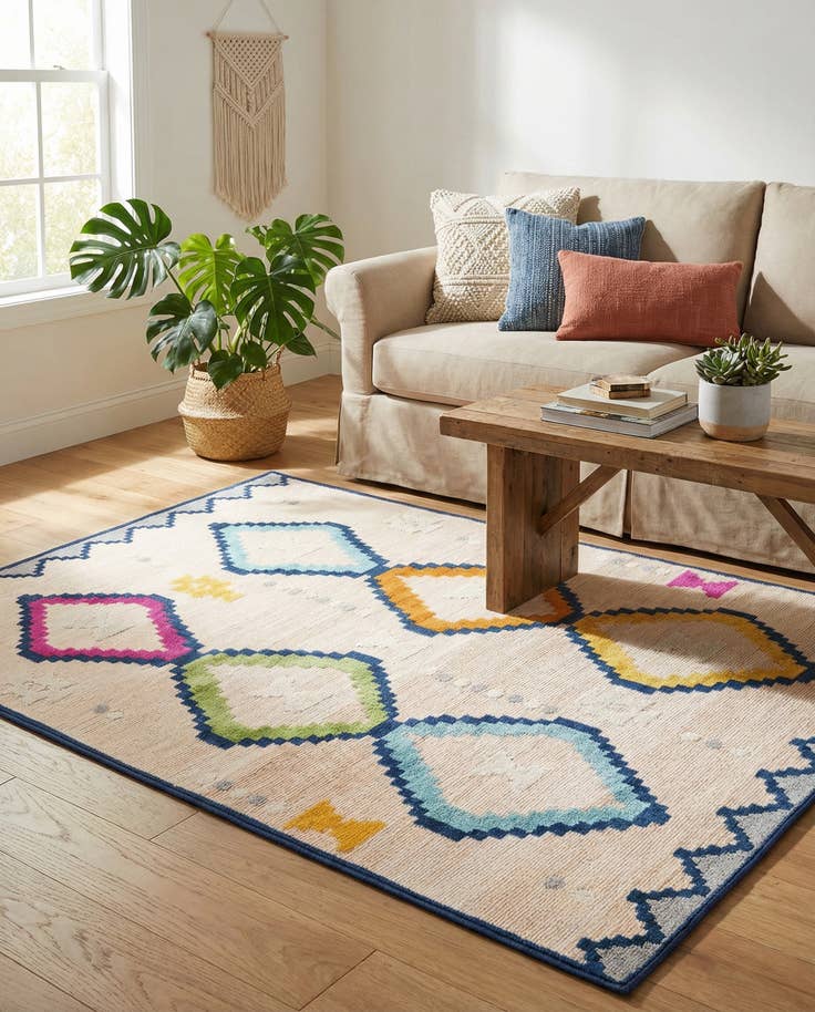 Detail image of 5' x 7' 7 Easy-Clean Indoor / Outdoor Rug