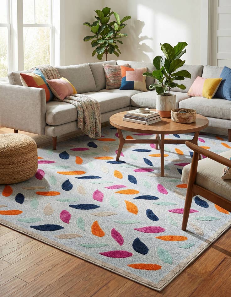 Detail image of  7' 10 x 10'  Washable Aruba Indoor / Outdoor Rug