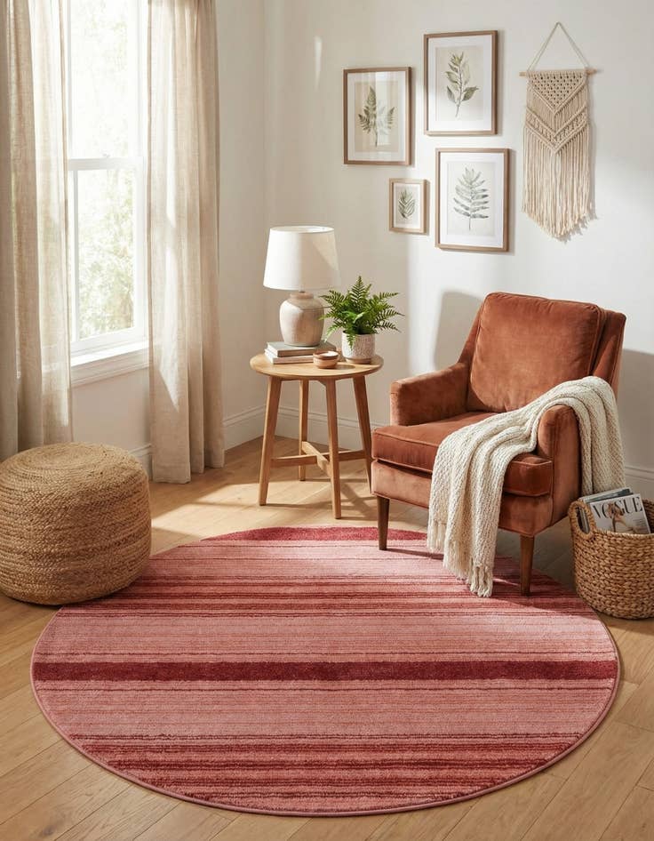 Detail image of 5' 3 x 5' 3 Gemstone Round Rug