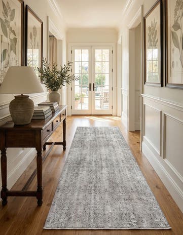 4' 9 x 9' 5 Ultra Vintage Wool Runner Rug