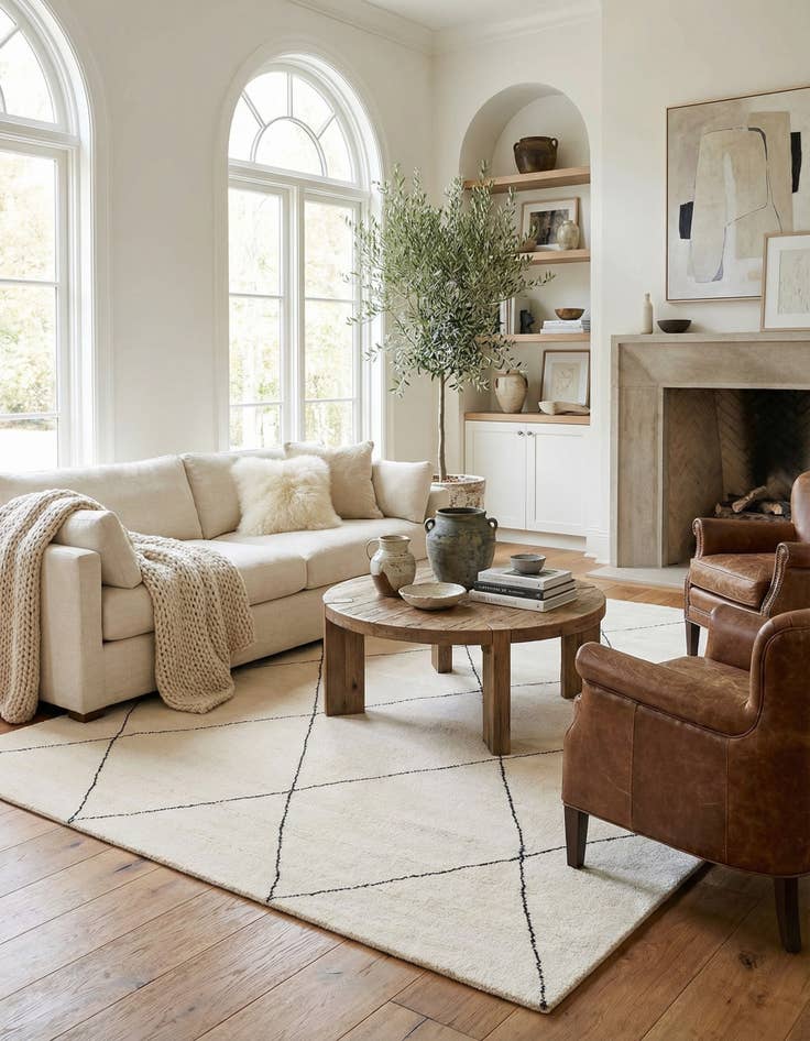 Detail image of 10' x 14' 1  Hand Knotted Safiya Moroccan Wool Rug