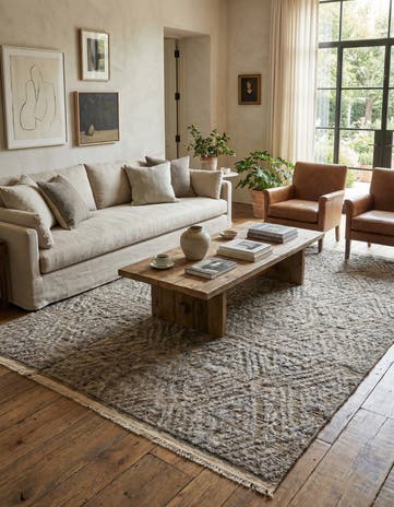 7' 7 x 10' 9 Hand Knotted Darya Wool Rug