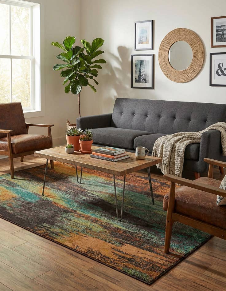 Detail image of 8' x 11' 4  Washable Barcelona Rug