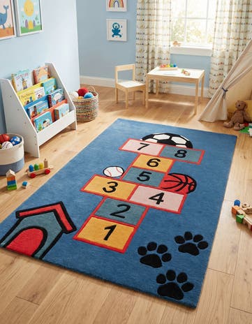 5' 1 x 8' Playtime Kids Wool Freeform Rug