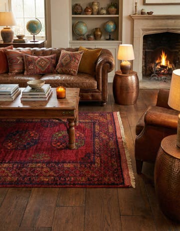 4' 1 x 6' Ersari Afghan Wool Rug