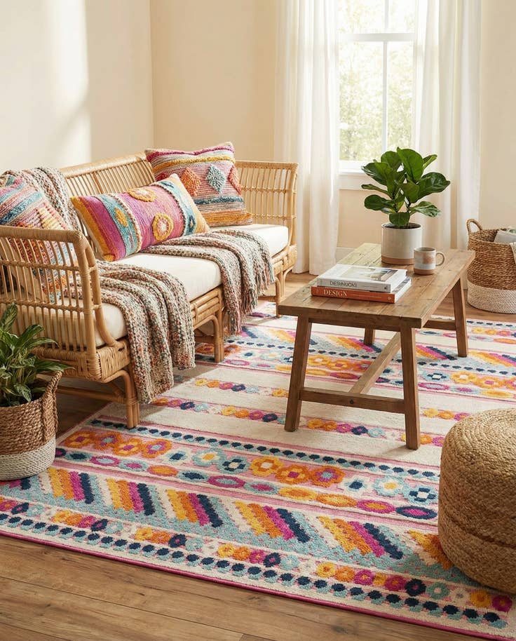 Detail image of 6' x 9' Easy-Clean Aruba Indoor / Outdoor Rug