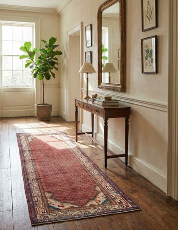 3' 5 x 10' 2 Hand Knotted Botemir Persian Wool Runner Rug