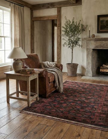 3' 6 x 6' 4 Hand Knotted Ultra Vintage Persian Wool Rug