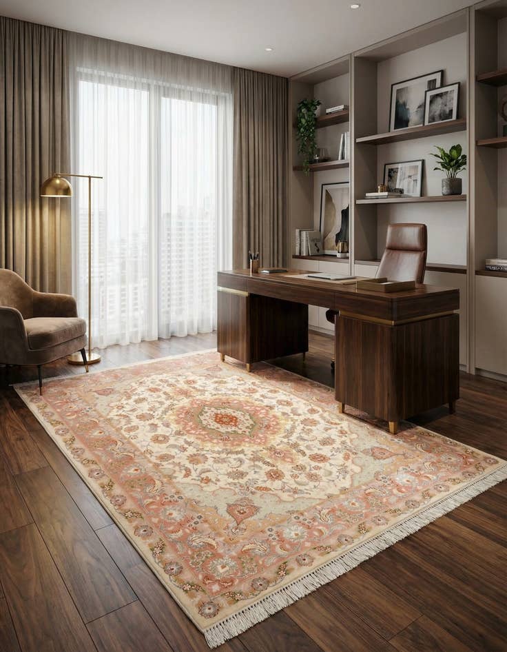 Detail image of 4' 11 x 6' 8 Tabriz Rug