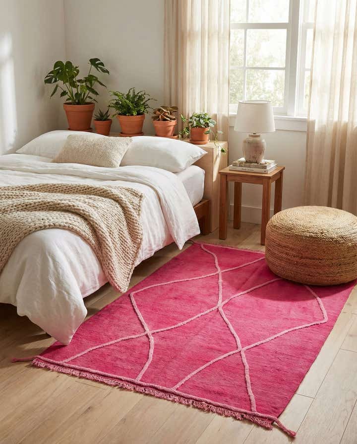 4' 1 x 6' Hand Knotted Moroccan Wool Rug