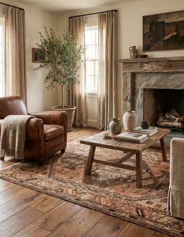4' x 6' Hand Knotted Ultra Vintage Persian Wool Rug