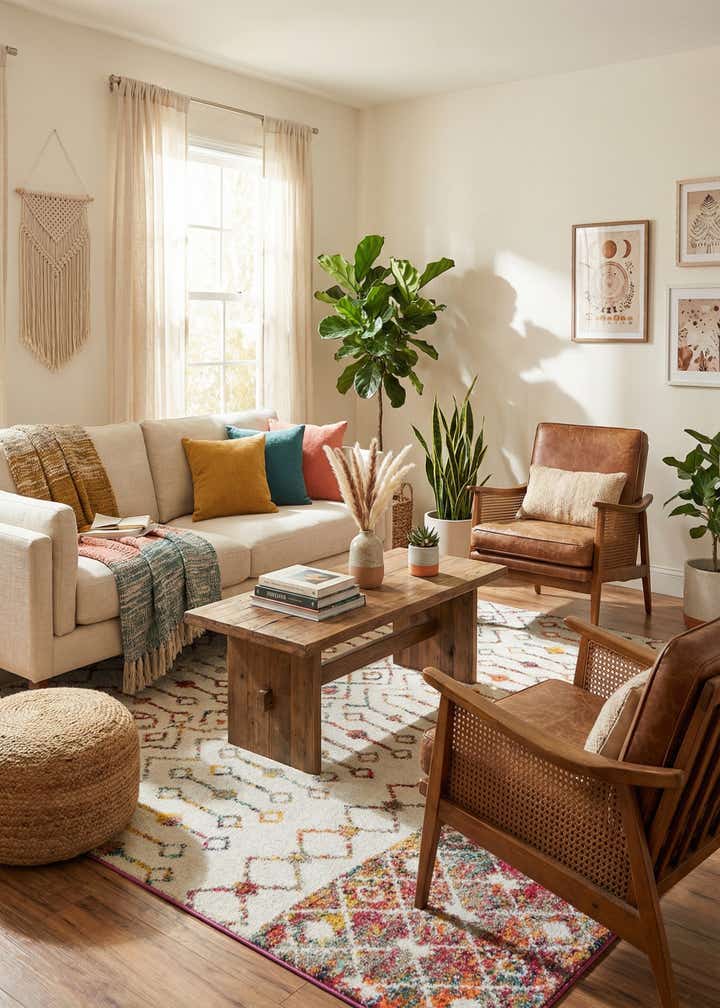 5' 3 x 8' Moroccan Trellis Rug