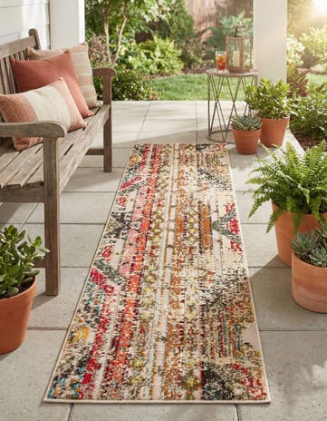 2' x 8' Easy-Clean Casablanca Indoor / Outdoor Runner Rug