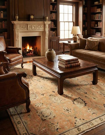 7' 1 x 7' 5 Hamedan Square Rug