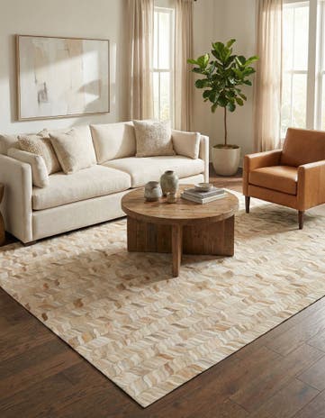 5' 8 x 7' 10 Cowhide Stocks Rug