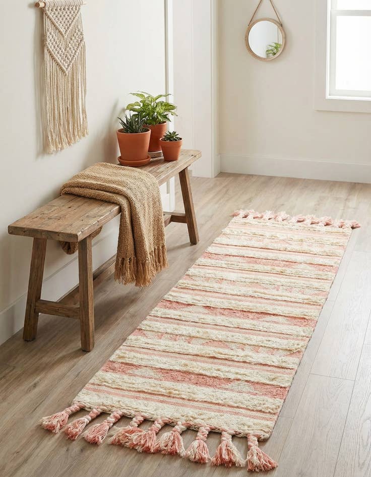 Detail image of 2' 2 x 6' 1  Hand Woven Arizona Wool Runner Rug