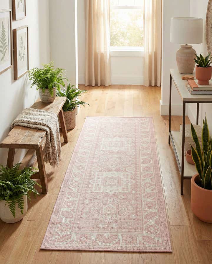 2' x 6' Easy-Clean Aztec Indoor / Outdoor Runner Rug