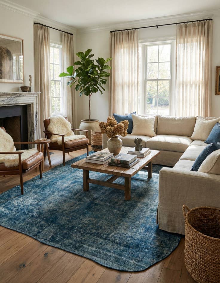 Detail image of 9' x 12' 5  Hand Knotted Ultra Vintage Persian Wool Rug