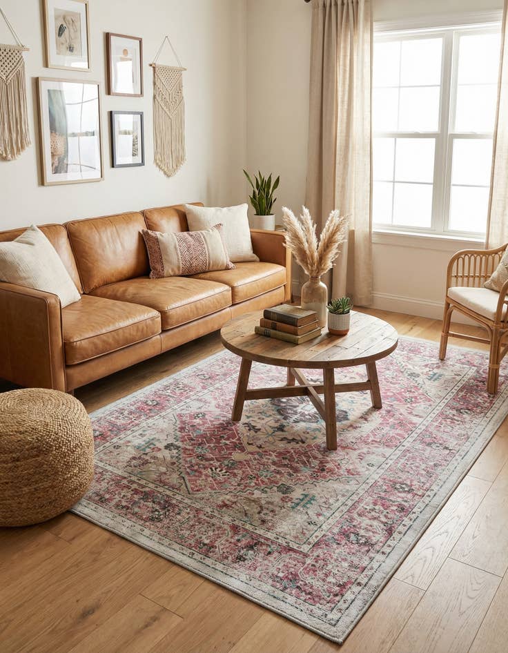 Detail image of  4' x 6'  Washable Yara Rug