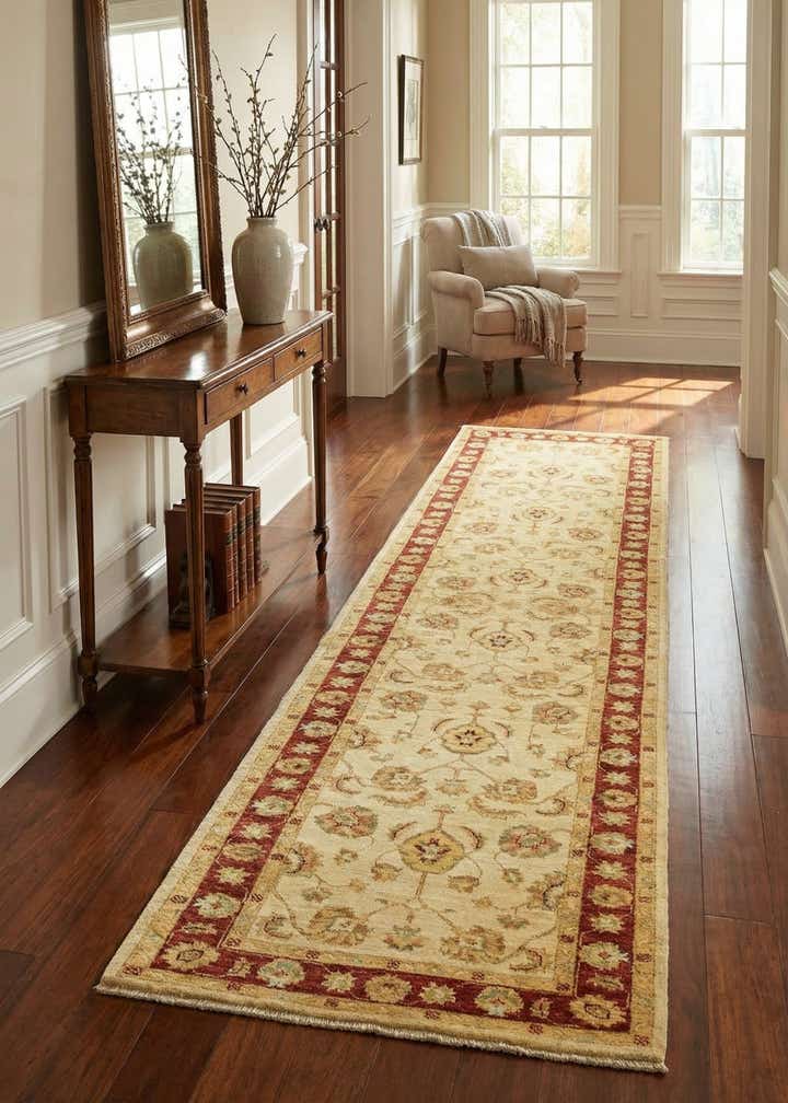 2' 9 x 11' 1 Hand Knotted Peshawar Ziegler Runner Rug