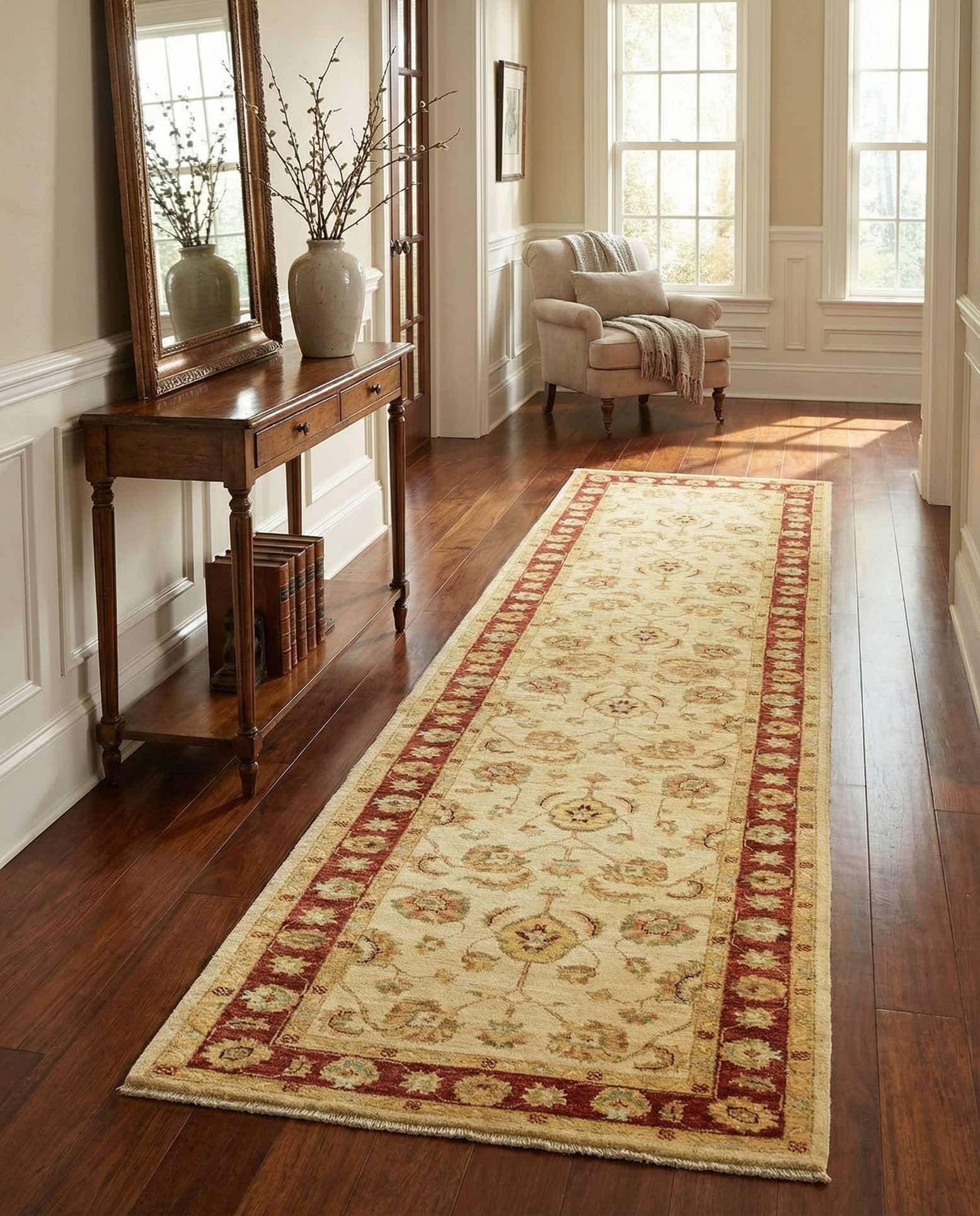 2' 9 x 11' 1 Hand Knotted Peshawar Ziegler Runner Rug