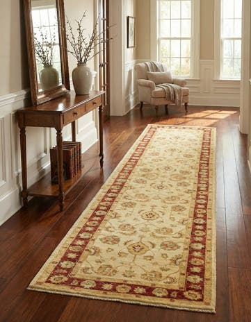 2' 9 x 11' 1 Hand Knotted Peshawar Ziegler Runner Rug