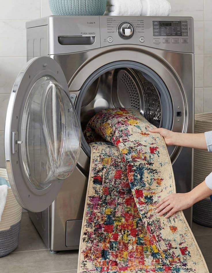 Detail image of 2' 7 x 10'  Washable Casablanca Runner Rug