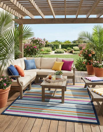 7' 10 x 10' Easy-Clean Aruba Indoor / Outdoor Rug