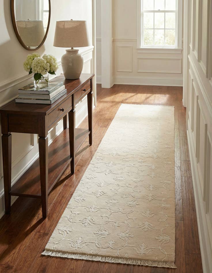 Detail image of 2' 8 x 9' 9  Hand Knotted Darya Wool Runner Rug