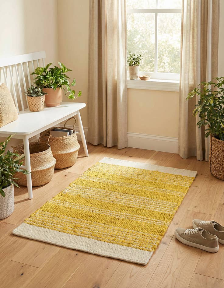 Detail image of  2' 2 x 3' 1  Hand Woven Lariat Rug