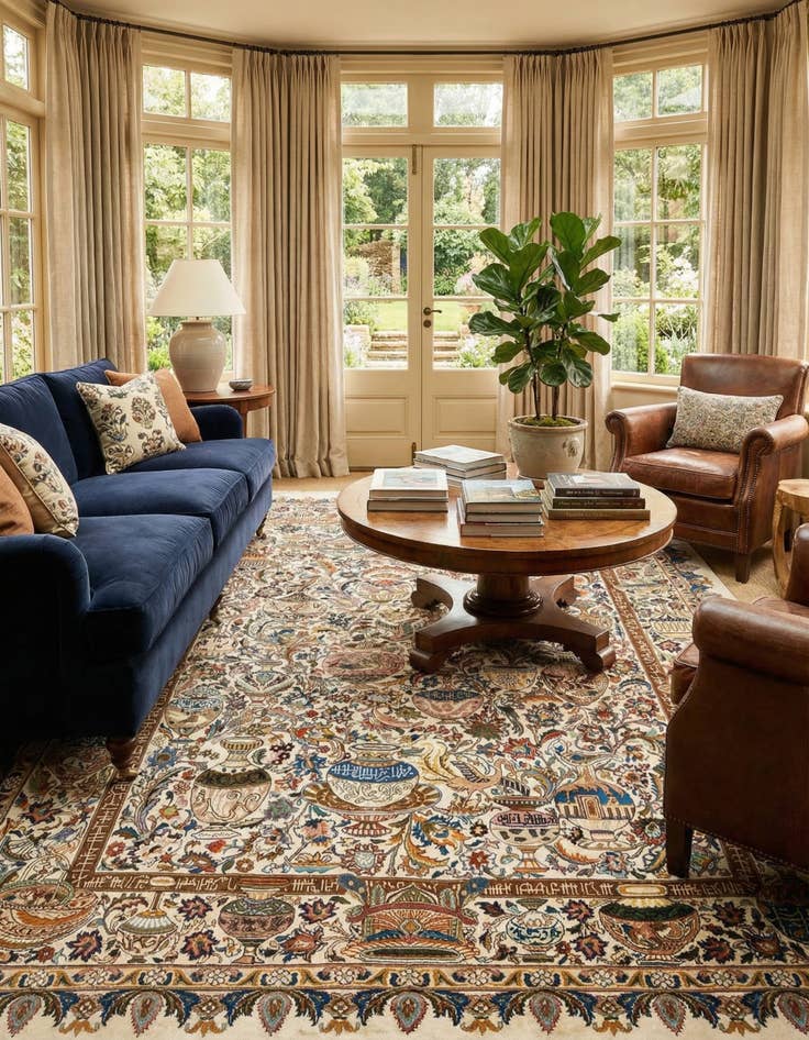 Detail image of 9' 9 x 12' 8 Kashmar Wool Rug