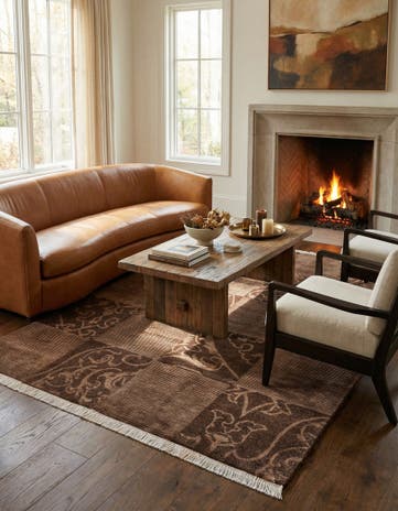 5' 10 x 8' Hand Knotted Darya Wool Rug