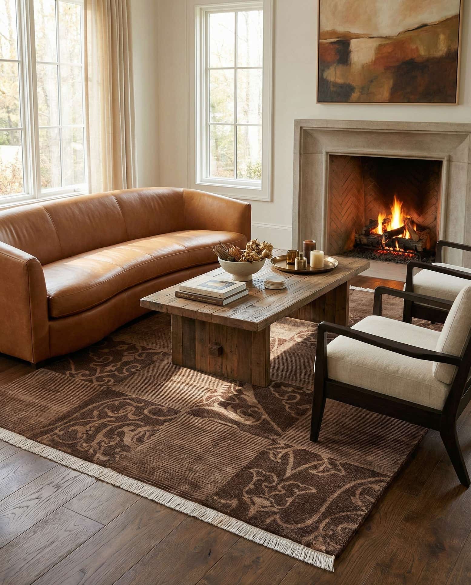 5' 10 x 8' Hand Knotted Darya Wool Rug