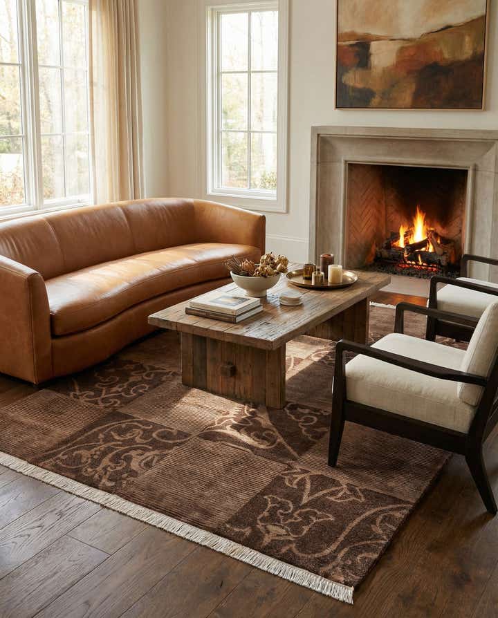 5' 10 x 8' Hand Knotted Darya Wool Rug